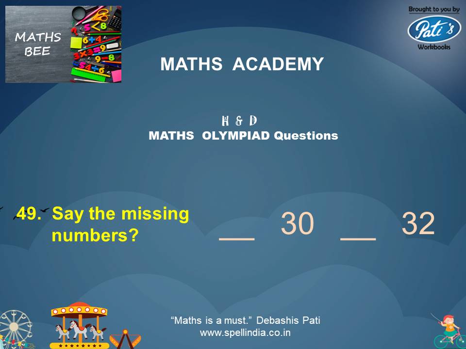 Maths Olympiad exams ... Practice Sample Questions